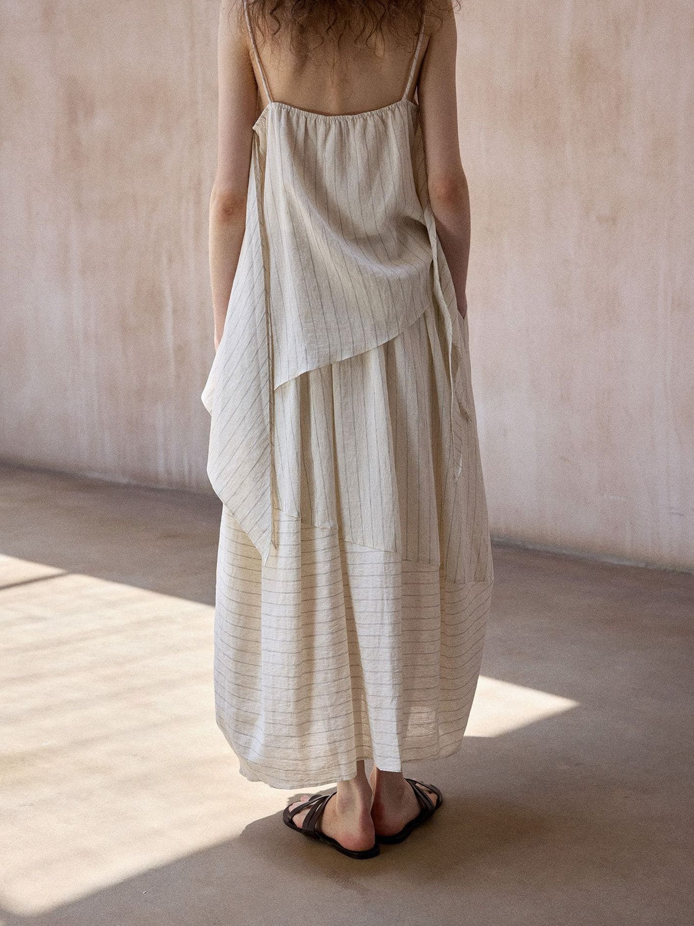 RIKA BULB SKIRT - BEIGE