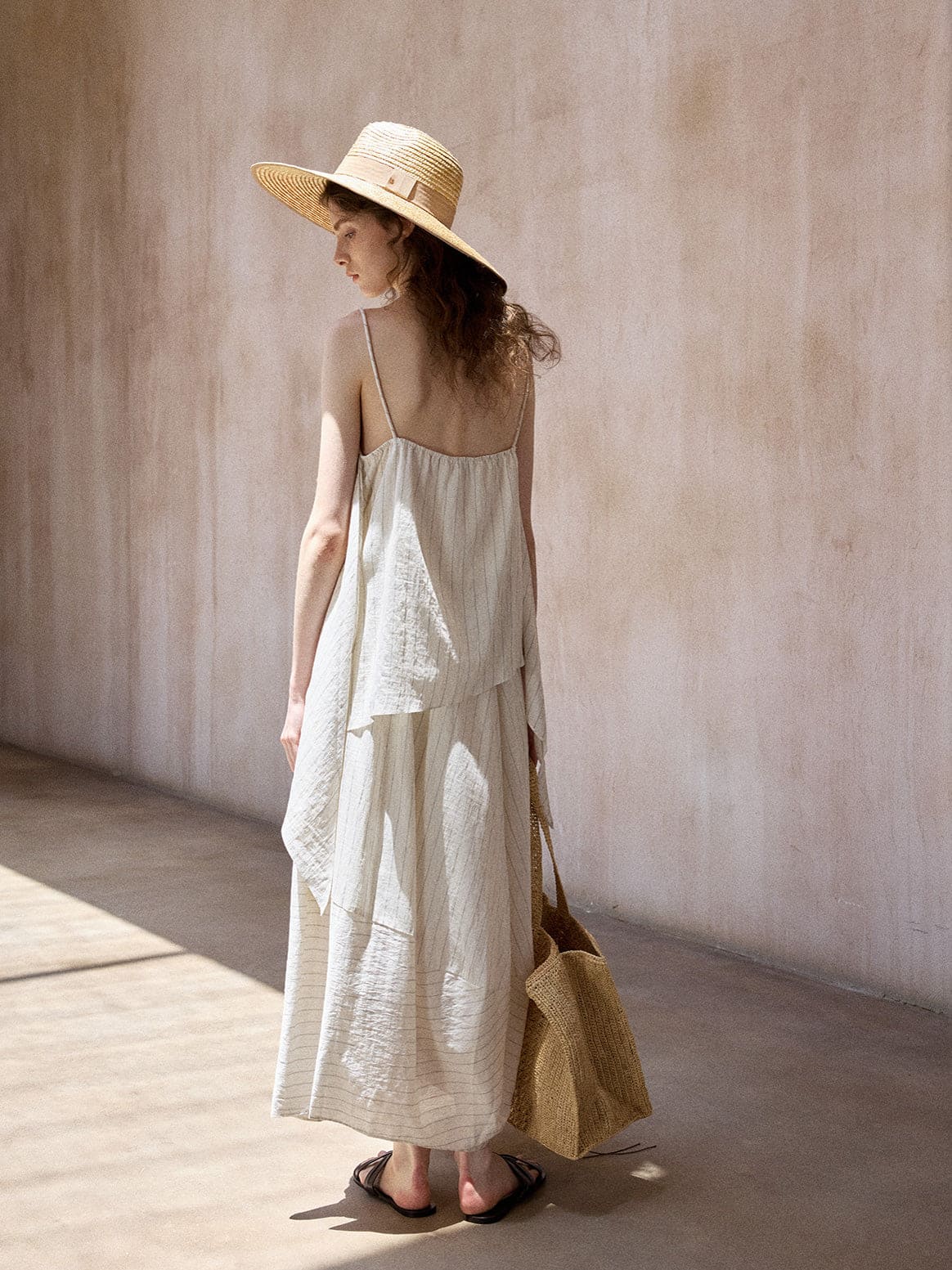 RIKA BULB SKIRT - BEIGE
