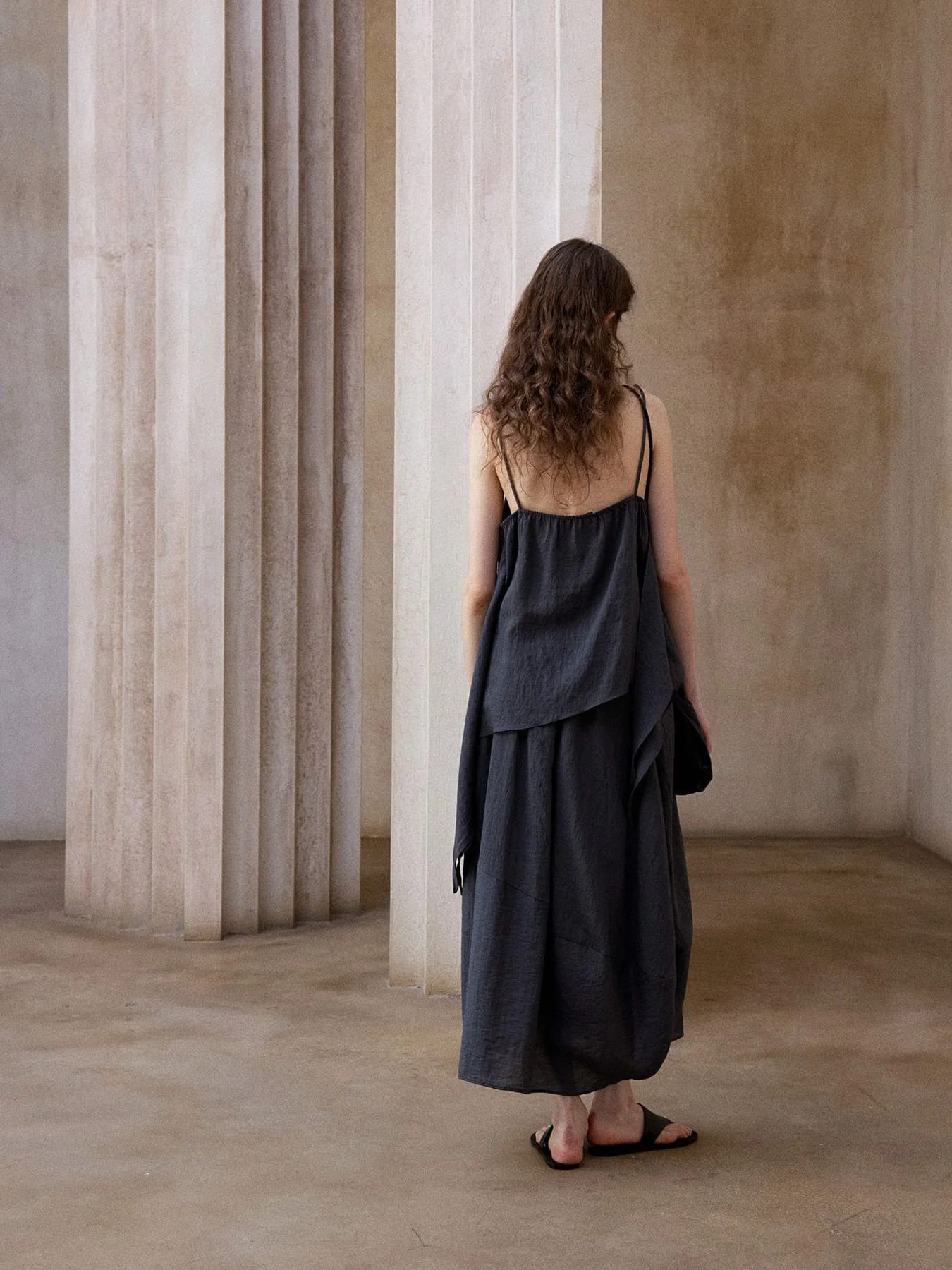 RIKA BULB SKIRT- DARK BULE