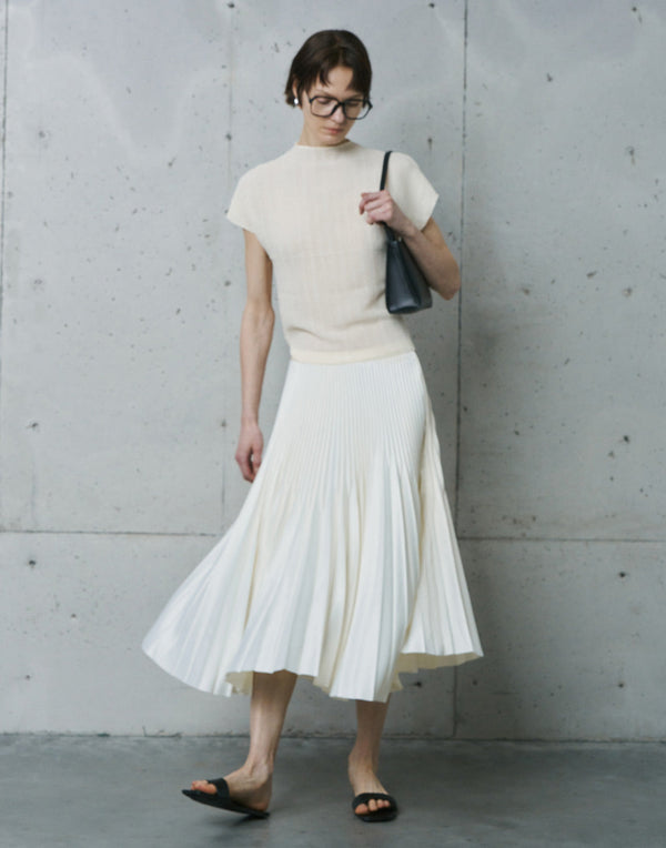 Chic Crinkled Mesh Top