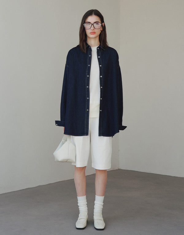 Oversize Jeanshemd