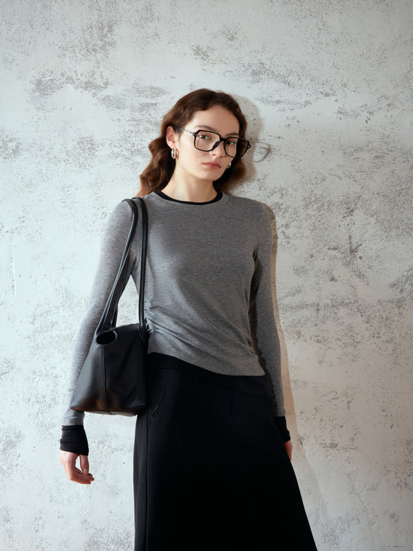 Front Slit Midi Skirt