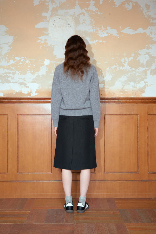 Wool Knit Polo Sweater