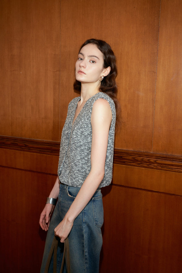Marled Knit Vest