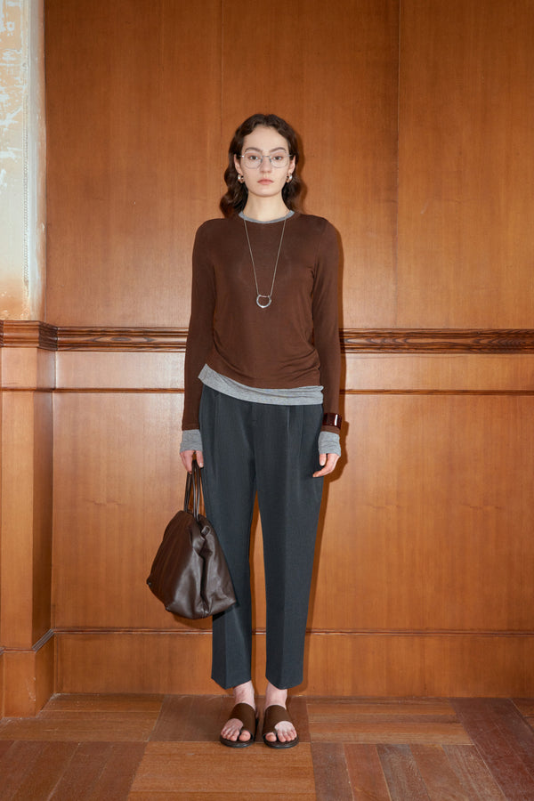 Asymmetry Layered Long Sleeve Tee