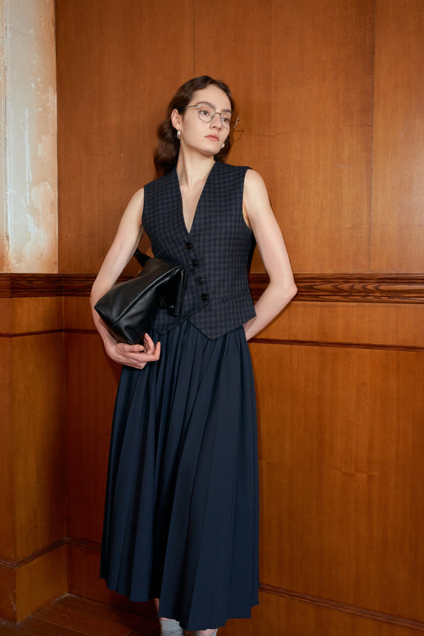 Checked Tailored Vest