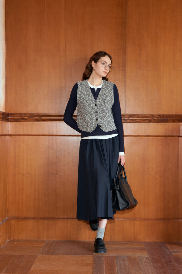 Marled Knit Vest