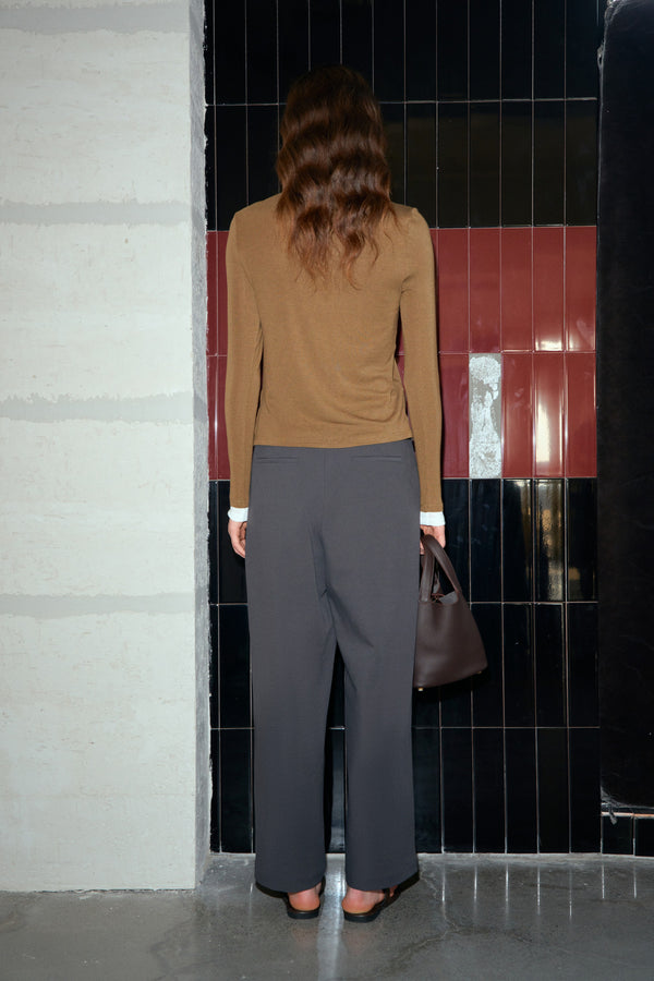 Tailored Wide-Leg Trousers
