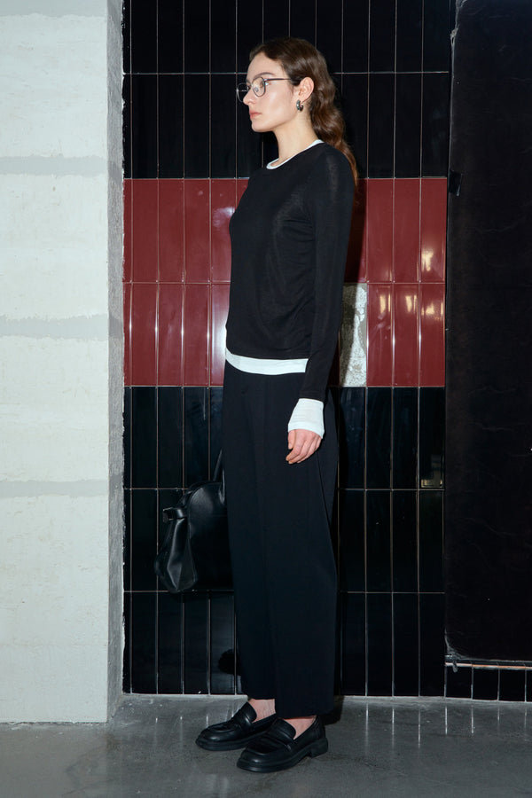 Tailored Wide-Leg Trousers