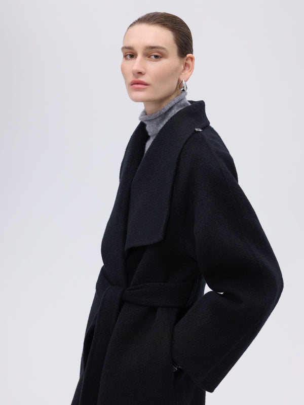 Soft-Structured Wool Coat