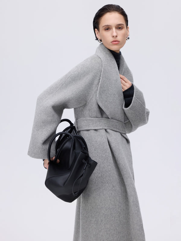 Soft-Structured Wool Coat