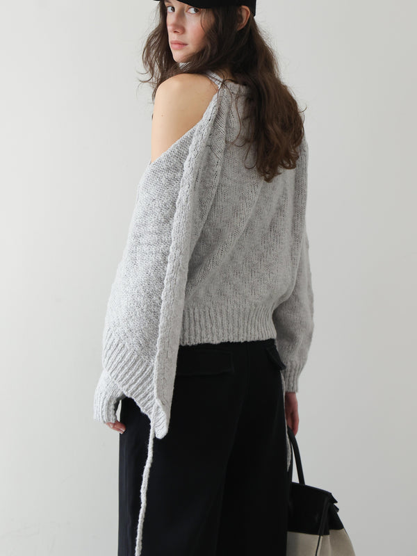 Offset Wrap Knit