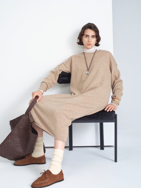 Knit Long-Sleeve Dress