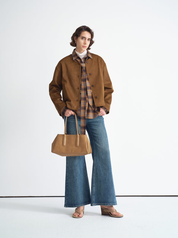 Wide-Leg Denim Jeans