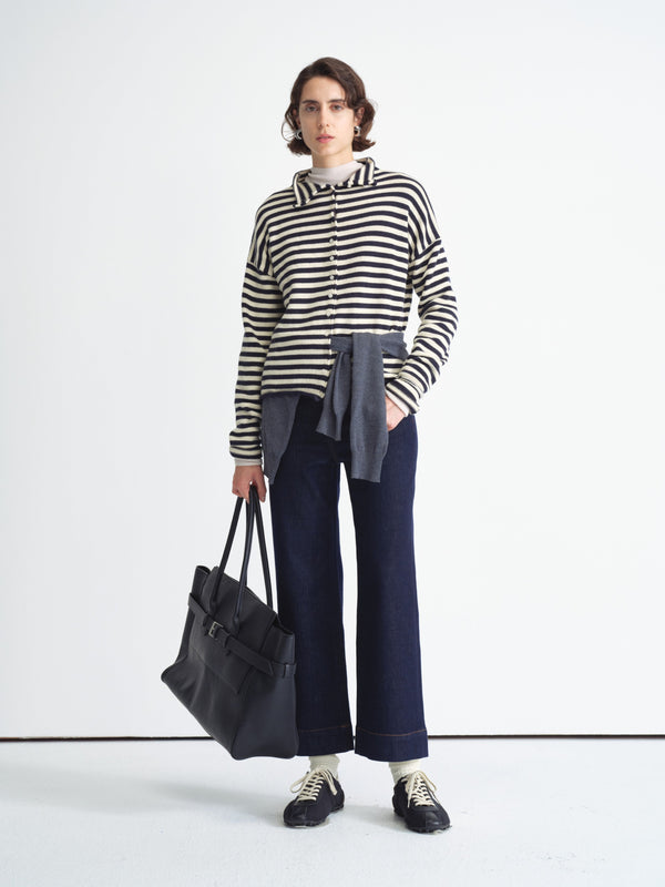 Straight Raw Denim Hose