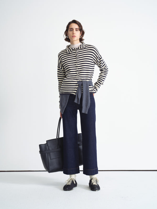 Striped Knit Cardigan