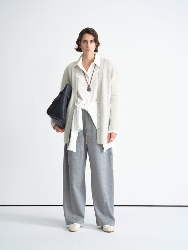 Wool Blend Relaxed Cardigan
