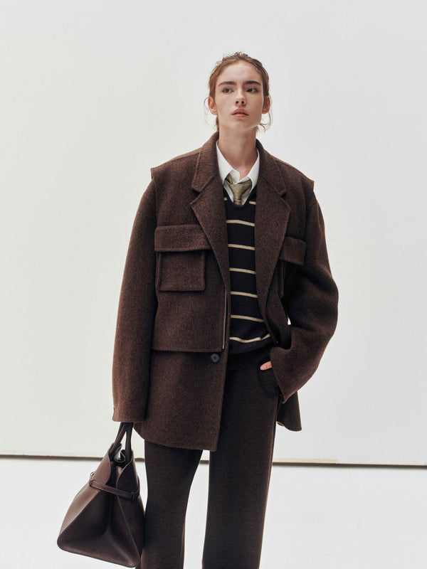 Rustic Wool Elegance Vest