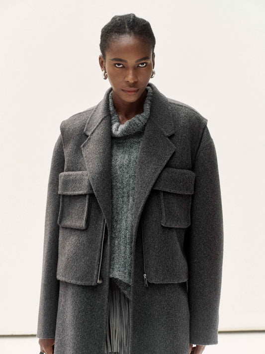 Rustic Wool Elegance Vest