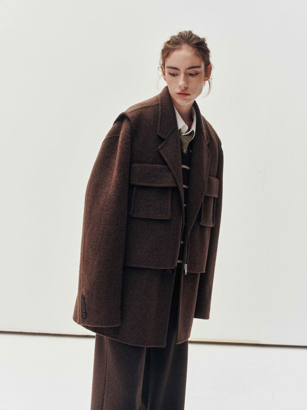 Rustic Wool Elegance Vest