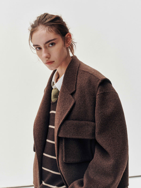 Rustic Wool Elegance Vest