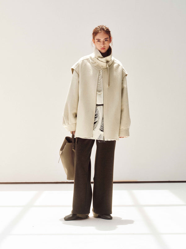 Dual-Tone Wool Jacket