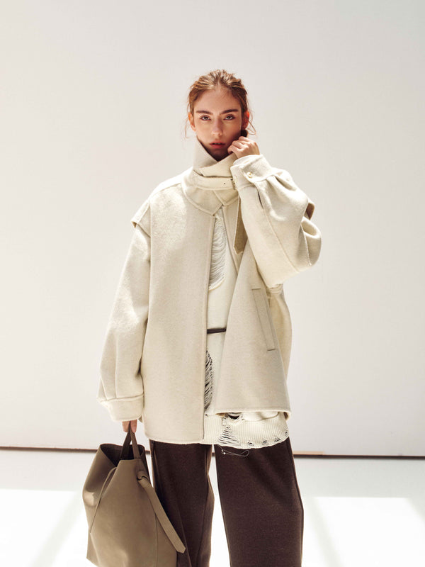 Dual-Tone Wool Jacket