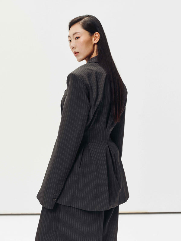 Echelon Pinstripe Blazer