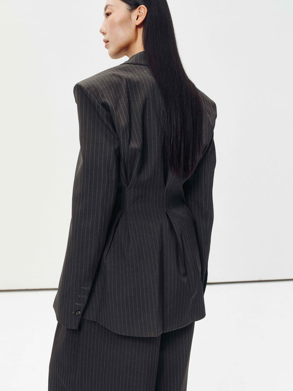 Echelon Pinstripe Blazer