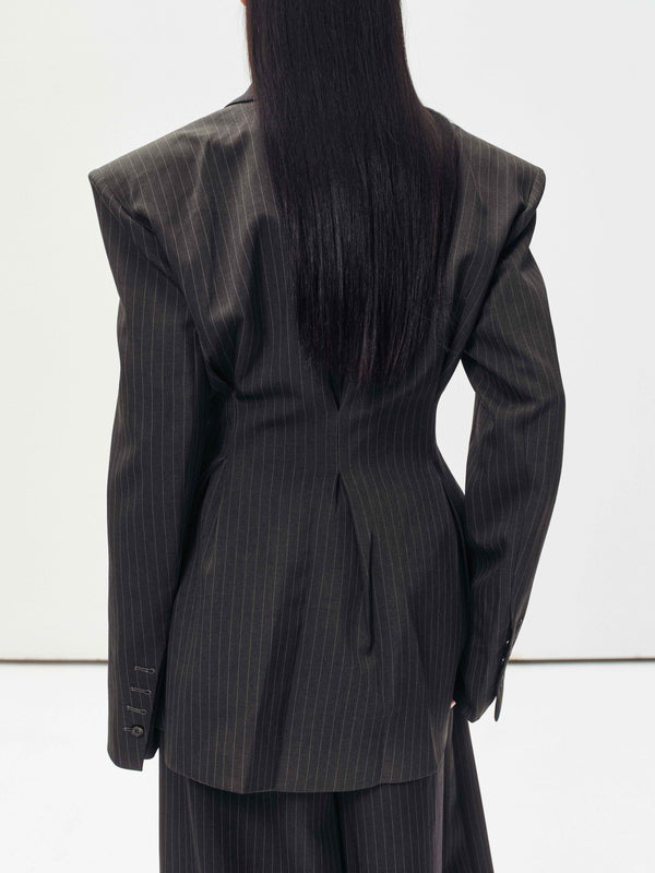 Echelon Pinstripe Blazer