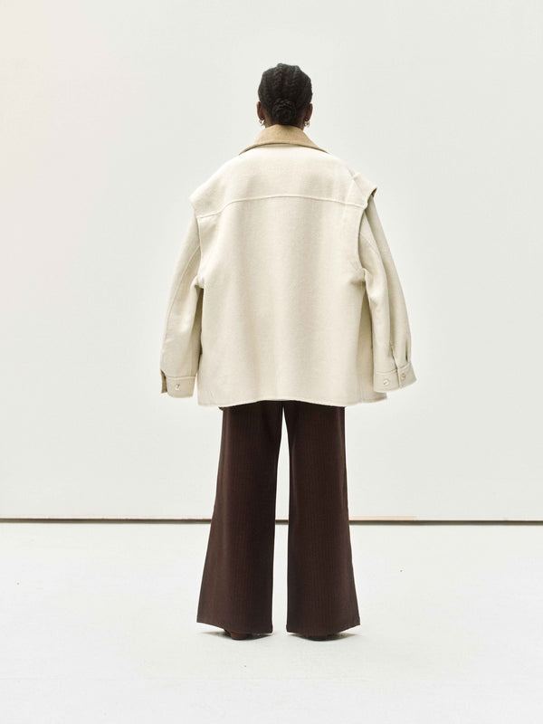 Dual-Tone Wool Jacket