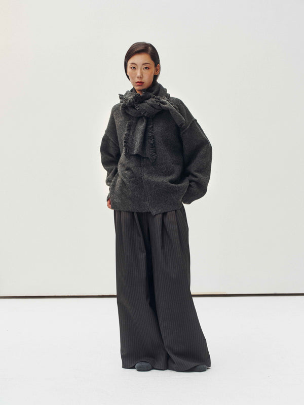 Fringe Wrap Cardigan & Scarf