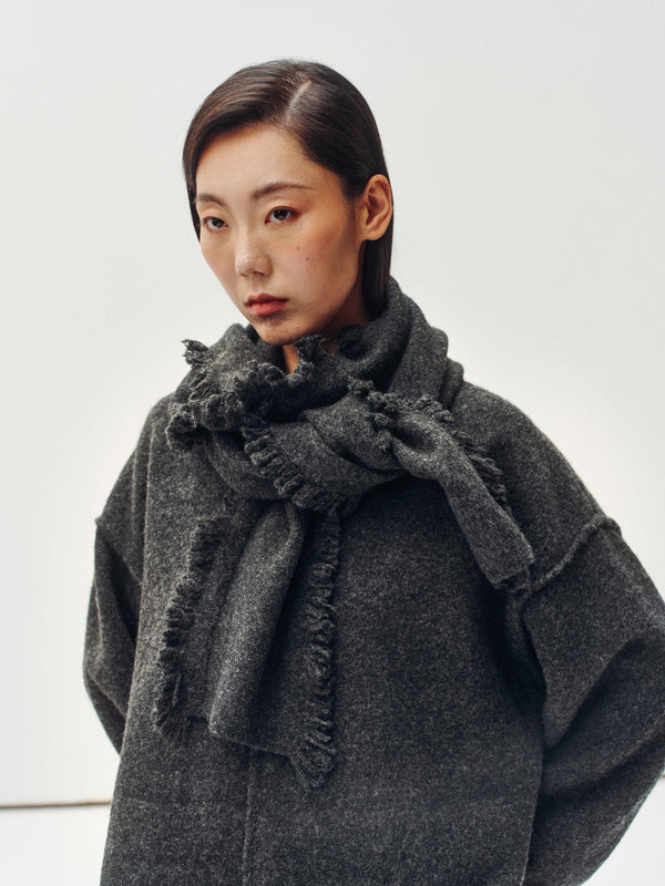 Fringe Wrap Cardigan & Scarf