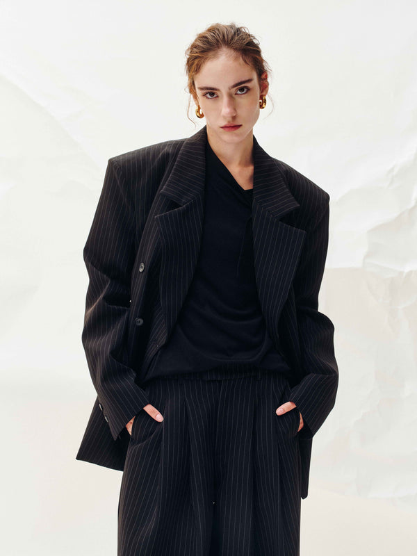 Echelon Pinstripe Blazer