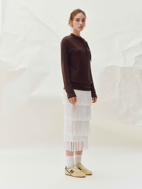 Cascade Fringe Skirt