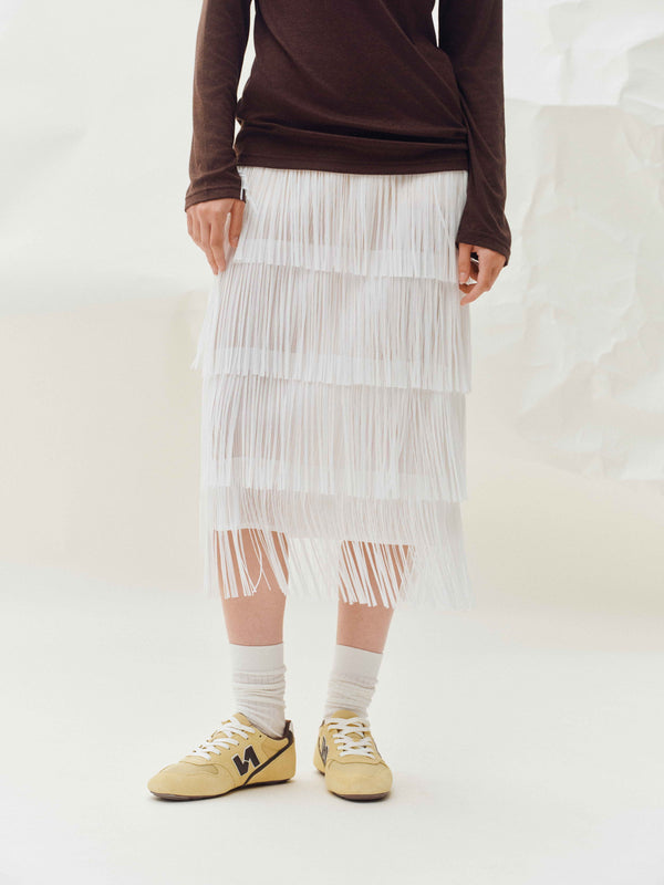 Cascade Fringe Skirt