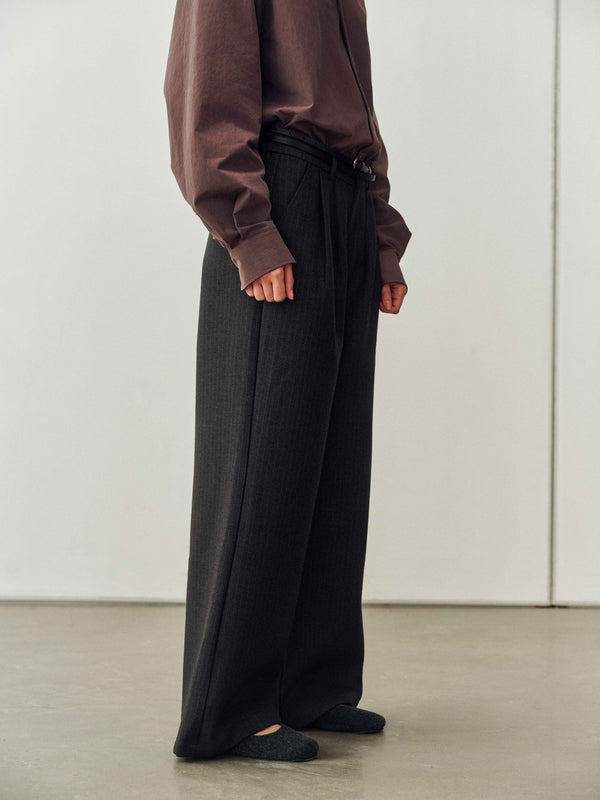 Tailored Wide-Leg Trousers