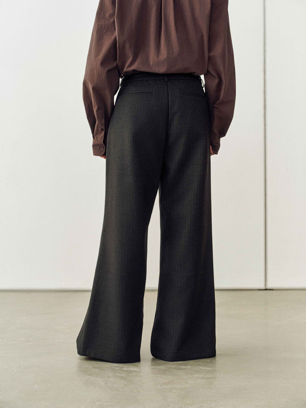 Tailored Wide-Leg Trousers