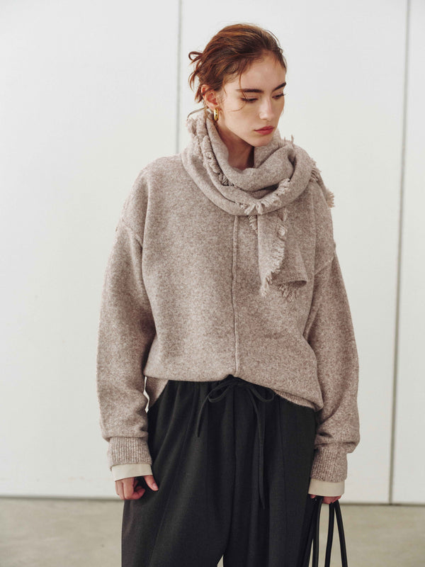 Fringe Wrap Cardigan & Scarf