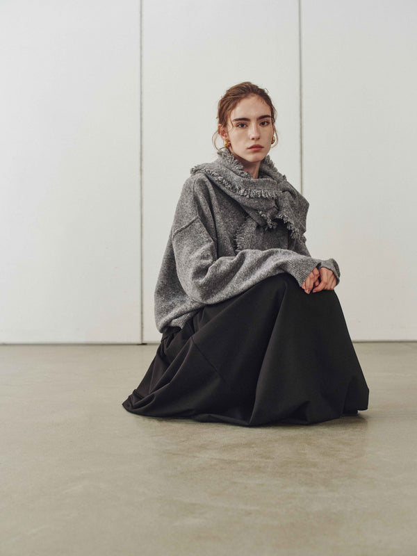 Fringe Wrap Cardigan & Scarf