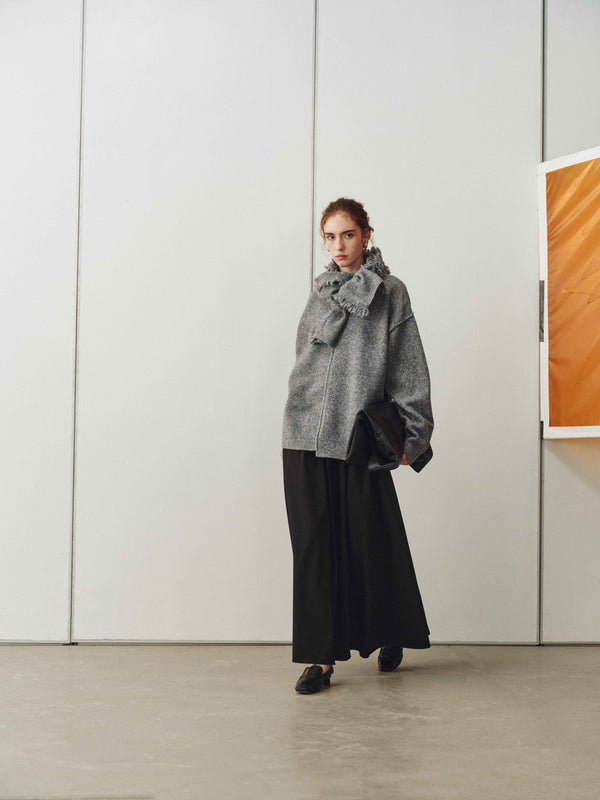 Fringe Wrap Cardigan & Scarf