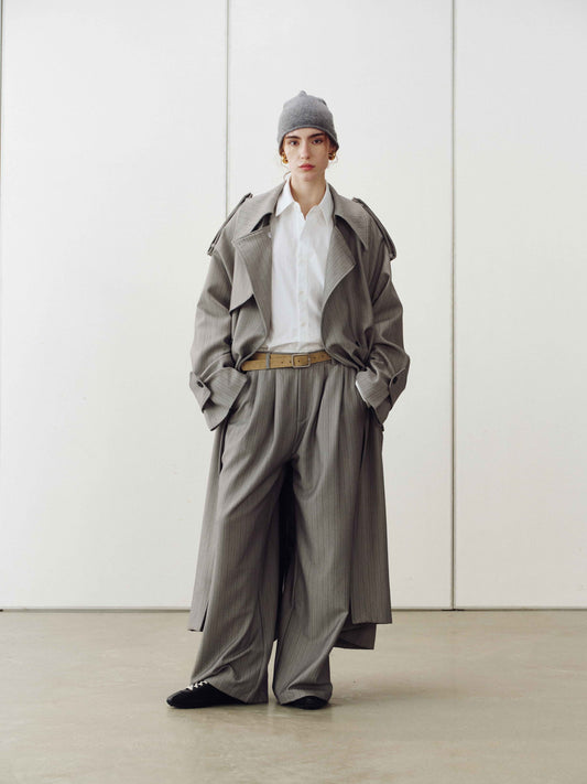 Drift Pinstripe Trench Pants