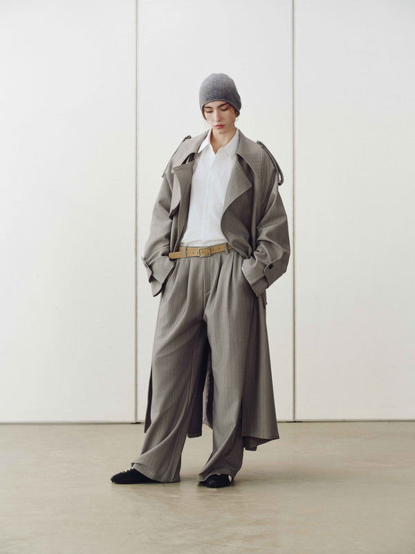 Drift Pinstripe Trench Pants