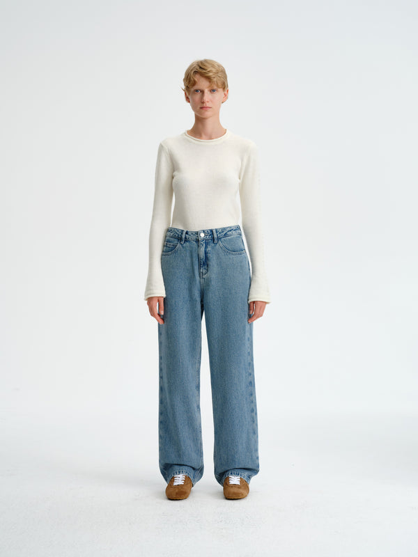 Vintage Straight-Leg Jeans