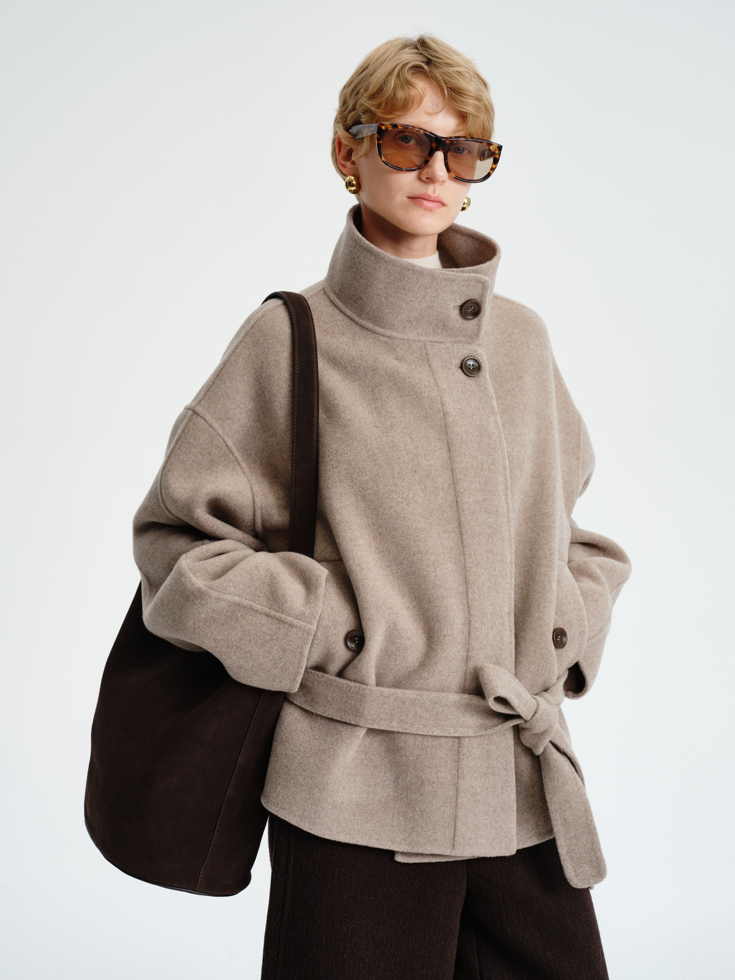 Wool–Cashmere Short Coat – Pre Preworks