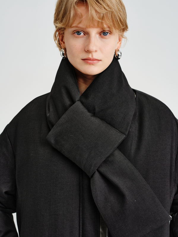 Fold Scarf Down Jacket