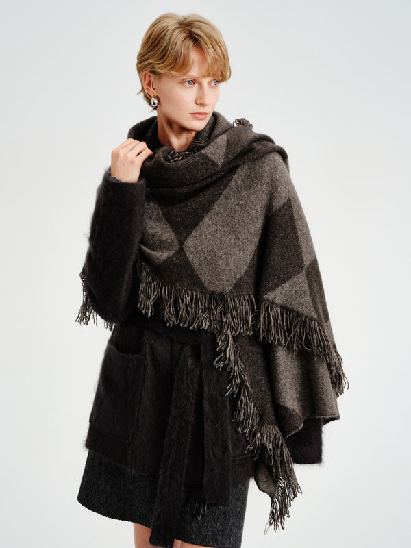 Rhombe Yak Shawl