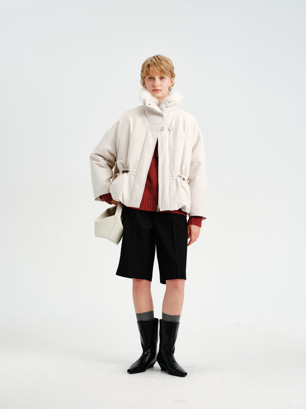 Aura Cashmere-Collar Down Parka