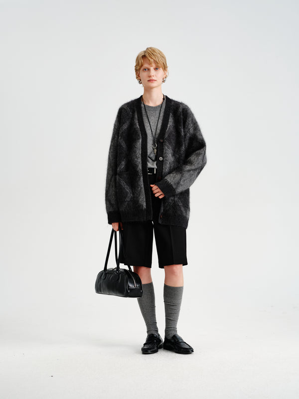 Halo Mink-Wool Cardigan