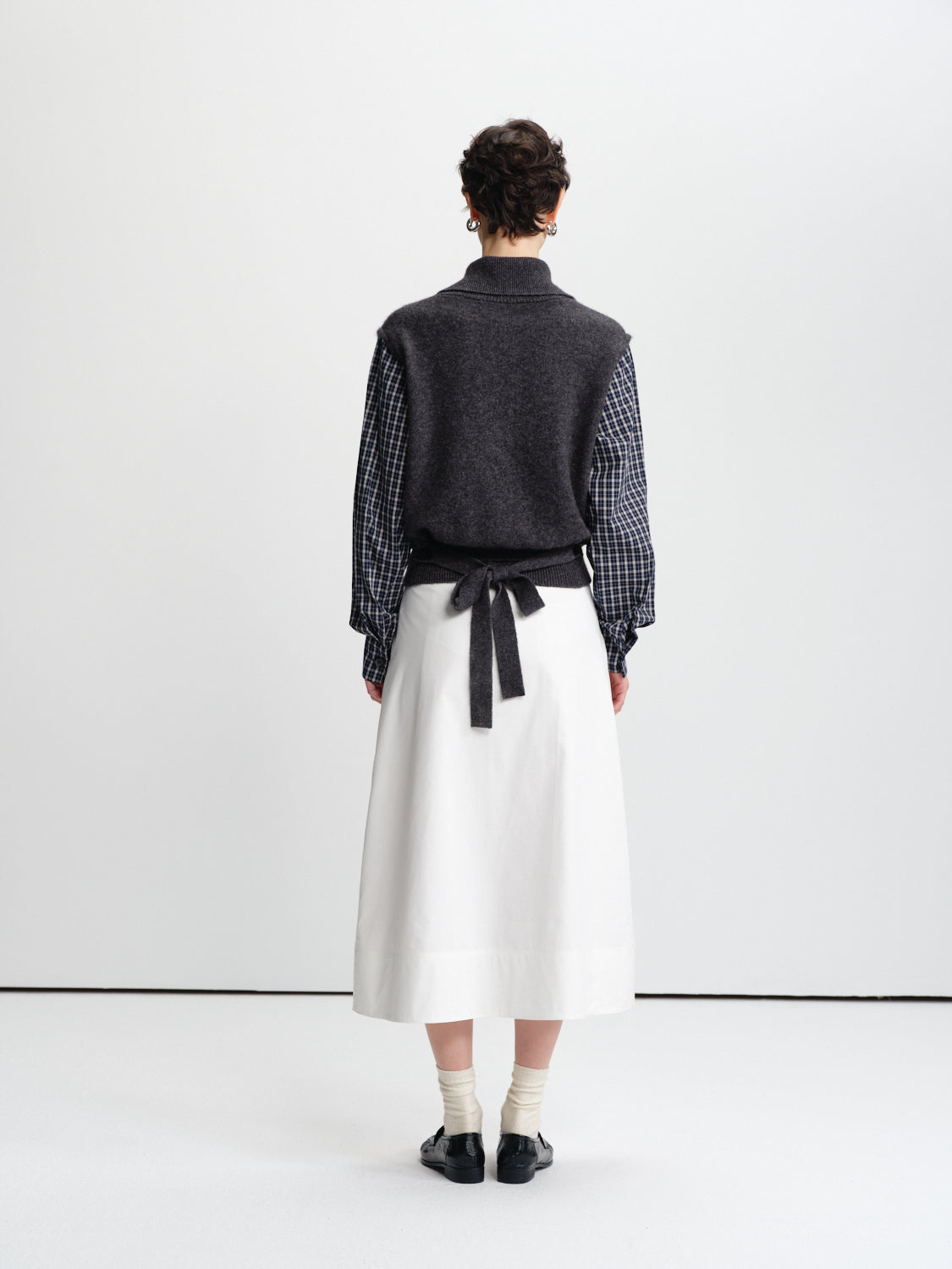Quiet Check Turtleneck